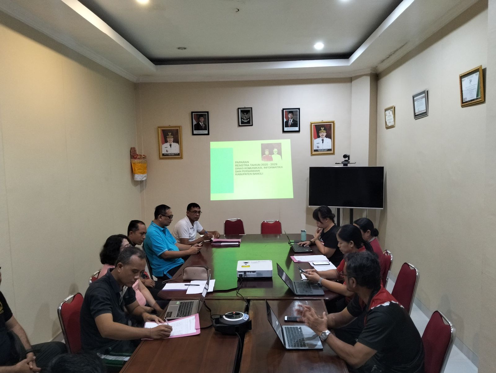 Verifikasi Rancangan Akhir Renstra Perangkat Daerah Tahun 2025-2029. 3 OPD (Diskominfosan, Dinas Kop